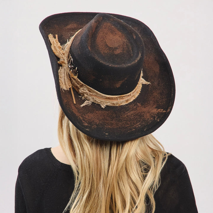Rustic Fedora + Cowboy Hat - Feather