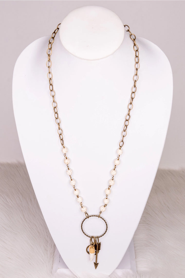 Peace Arrow Tooth Necklace