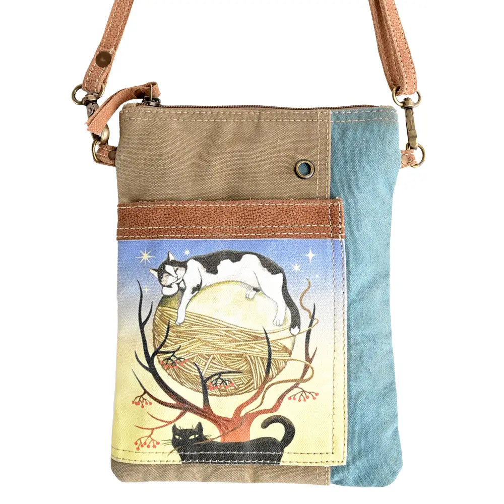 Cats Over The Moon Repurposed Bag