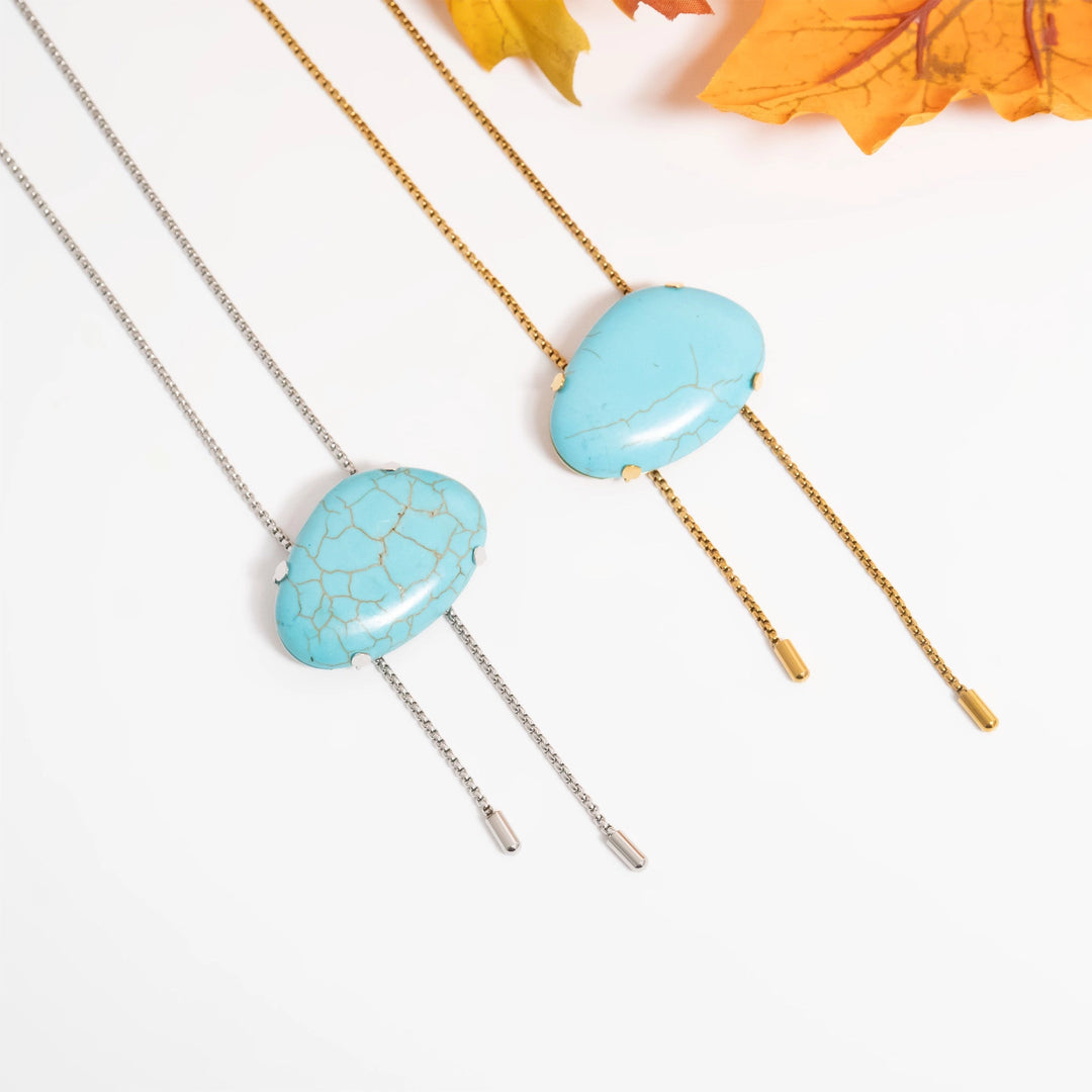 Turquoise Bolo Necklace