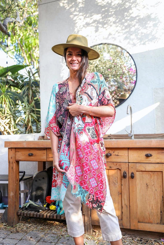 Floral Patchwork Kimono