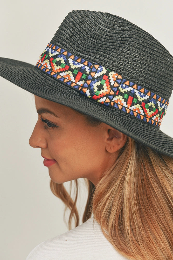 Aztec Belt Panama Hat