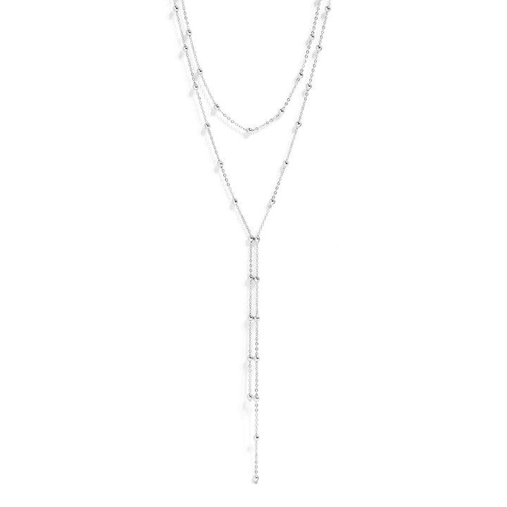 18K Layered Lariat Necklace