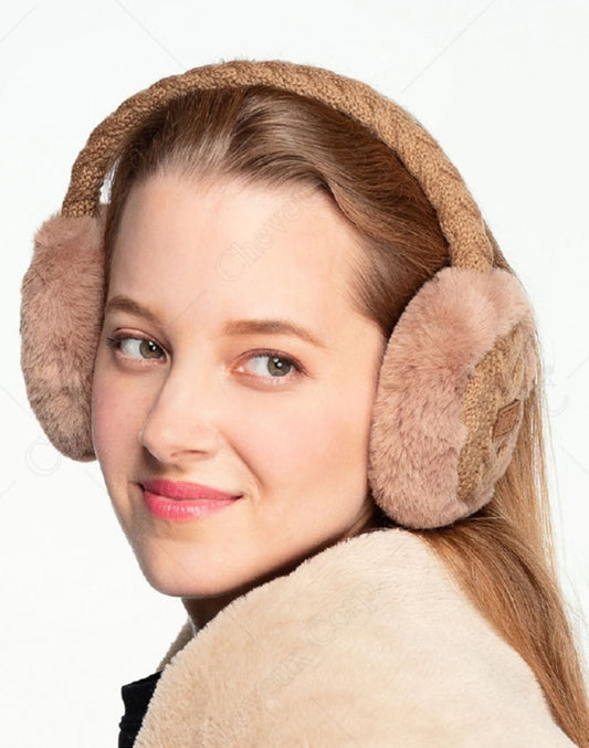 Braided Cable Knit Ear Muffs
