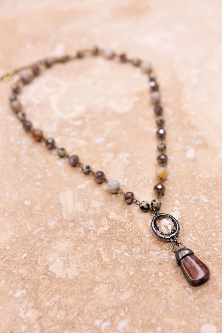 Pica Necklace - Bamboo Agate
