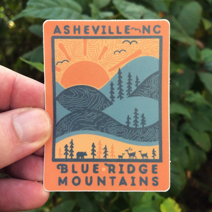Asheville Blue Ridge Day Sticker