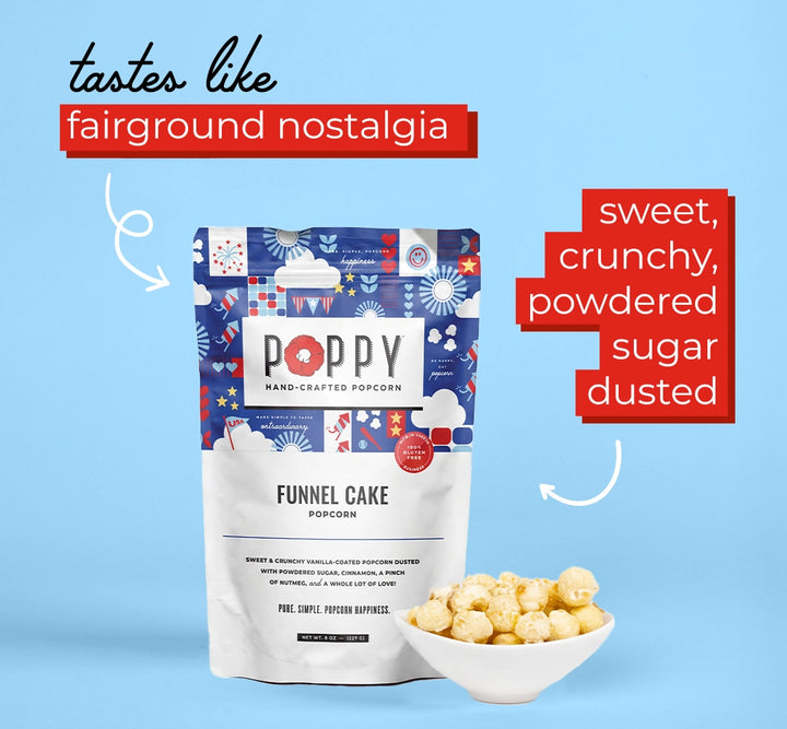 Poppy Handcrafted Popcorn - Funnel Cake
