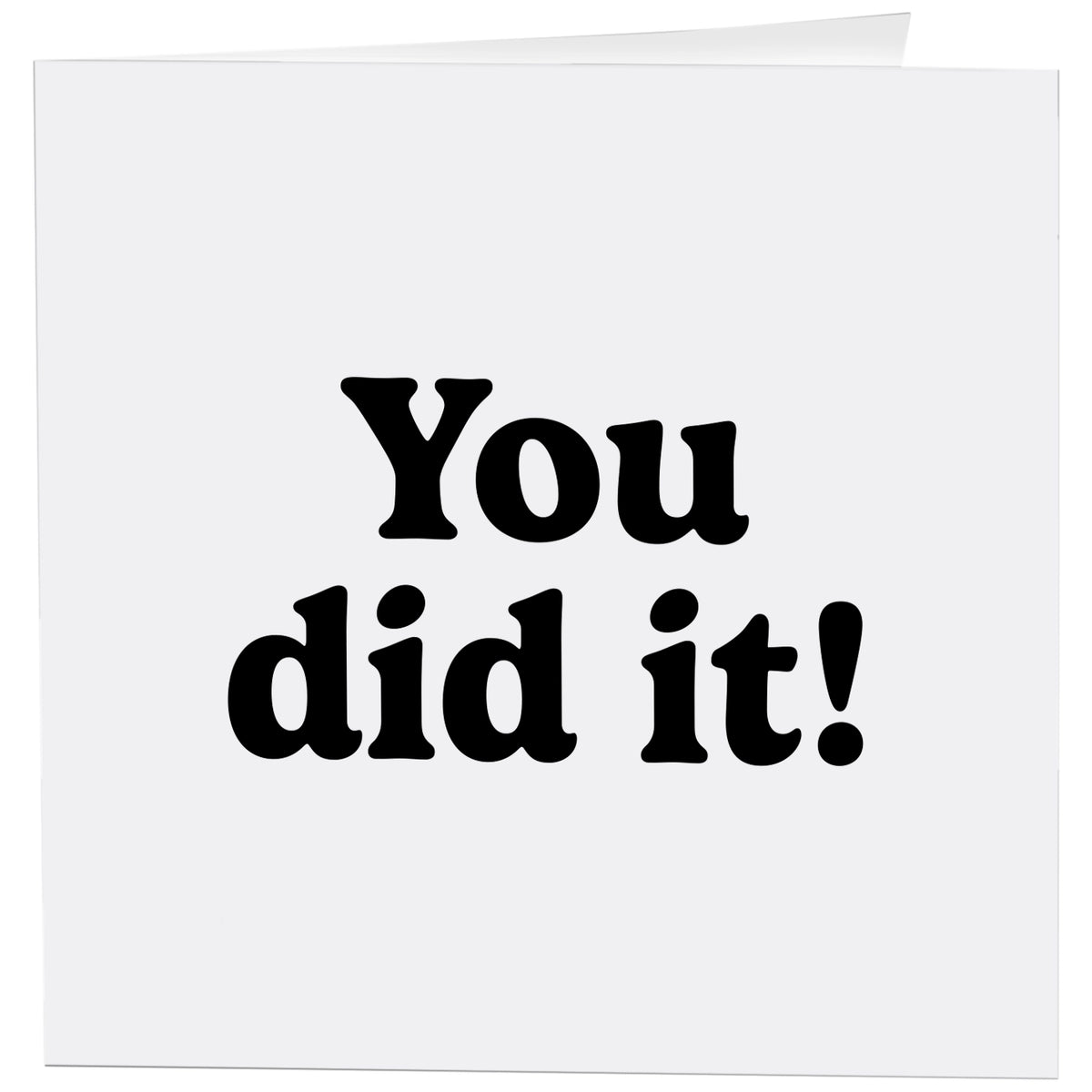 Quotable Greeting Card - B&W