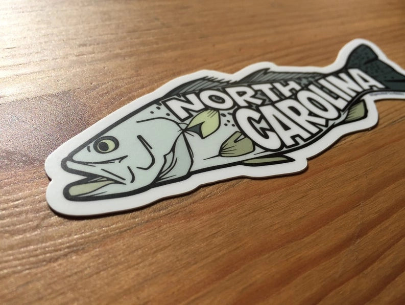 North Carolina Fishing Sticker