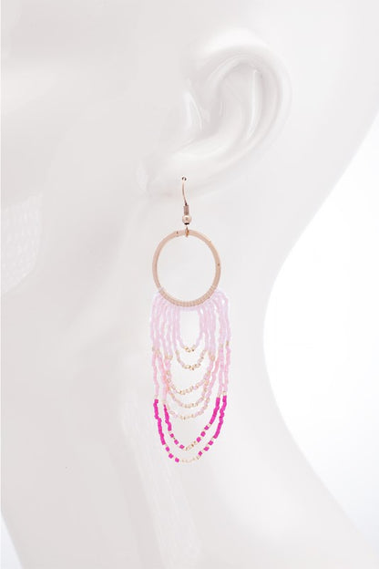 Ring With Beaded Fringe Dangle