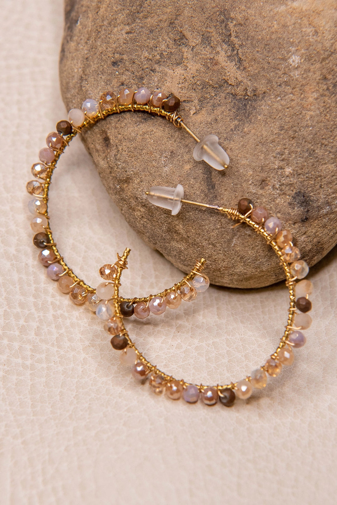 Dylan Beaded Hoop