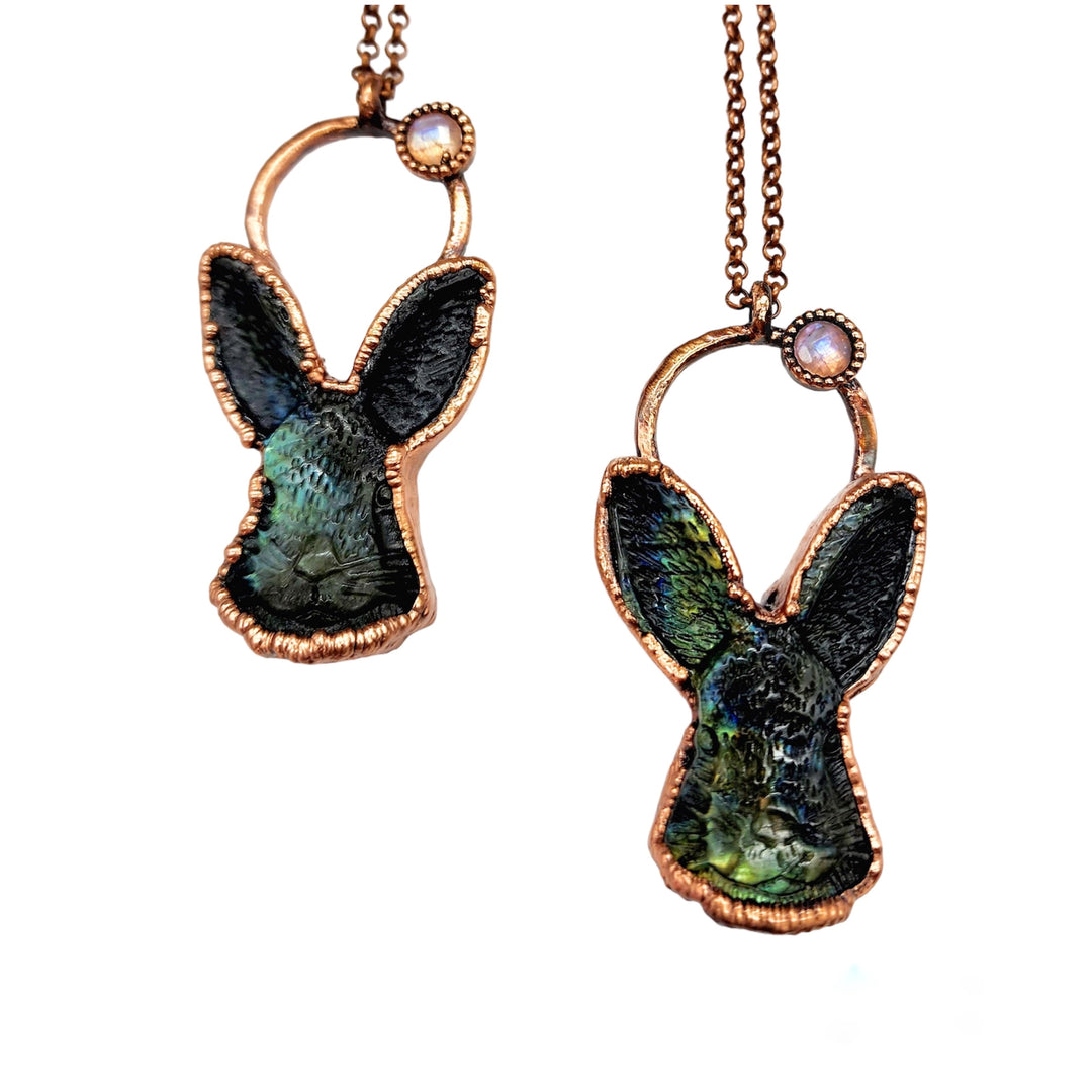 Labradorite Rabbit Totem Necklace