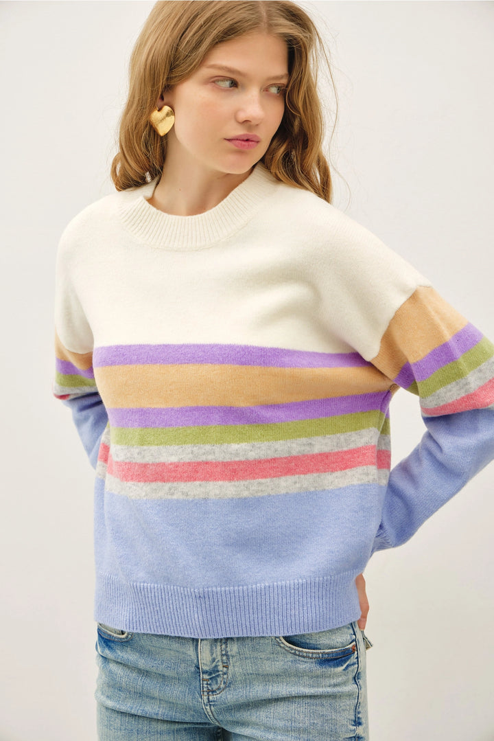 Striped Knit Sweater