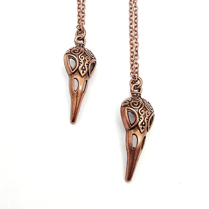 Antique Copper Raven's Relic Necklace