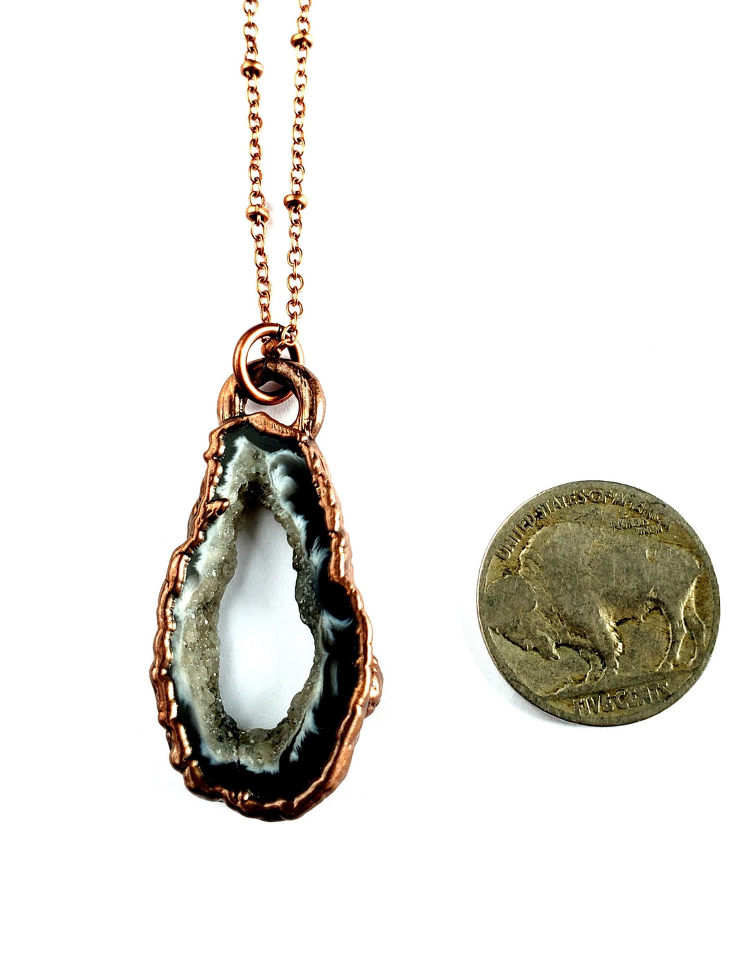 Oco Agate Geode Necklace