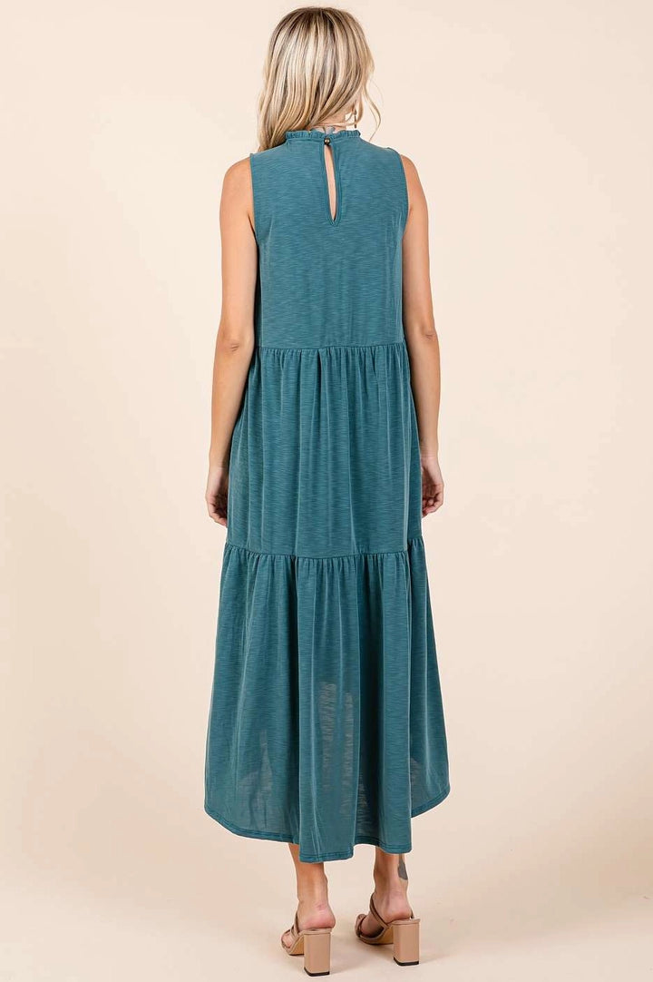 Tiered Hi-Low Maxi Dress
