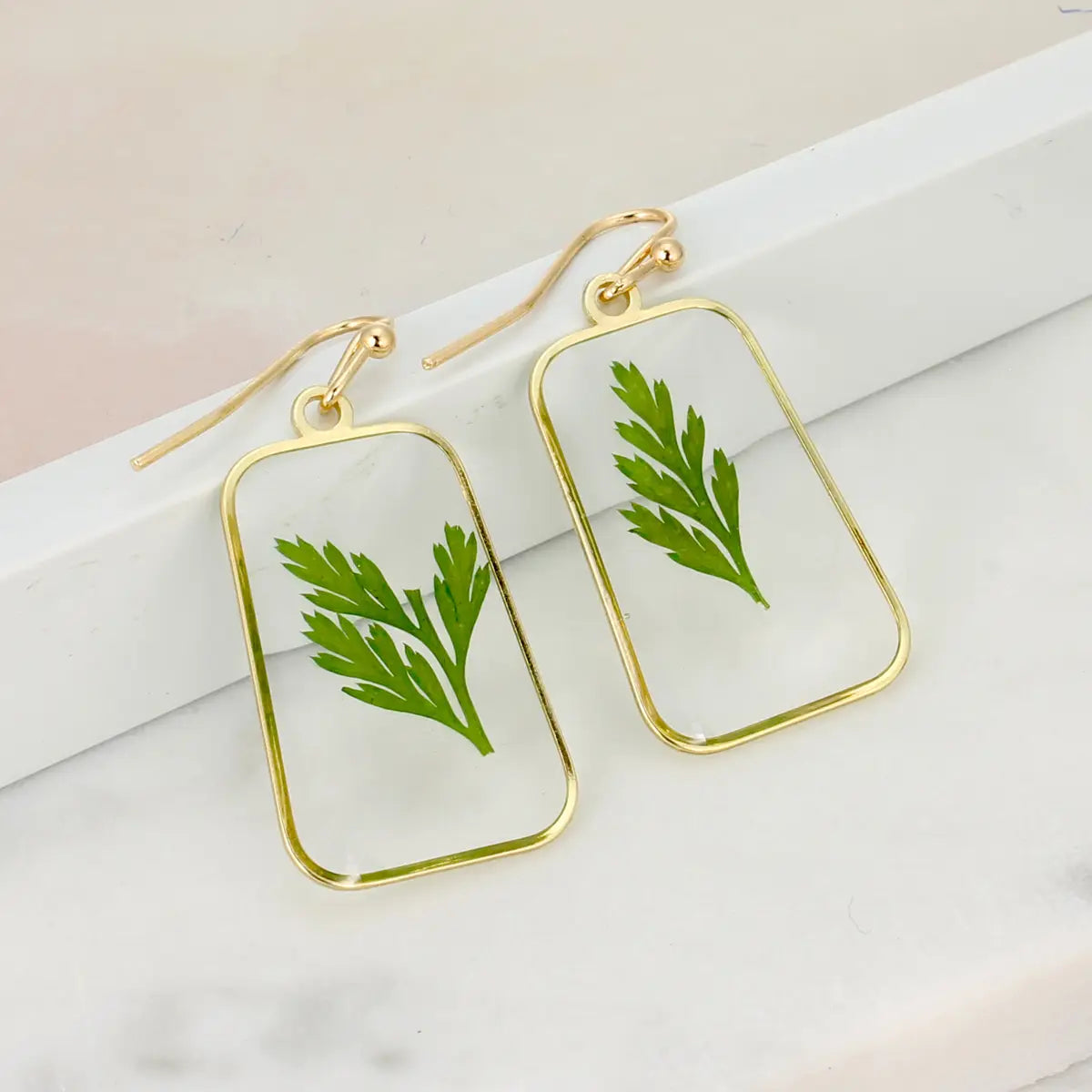 Pressed Flowers Earring Collection