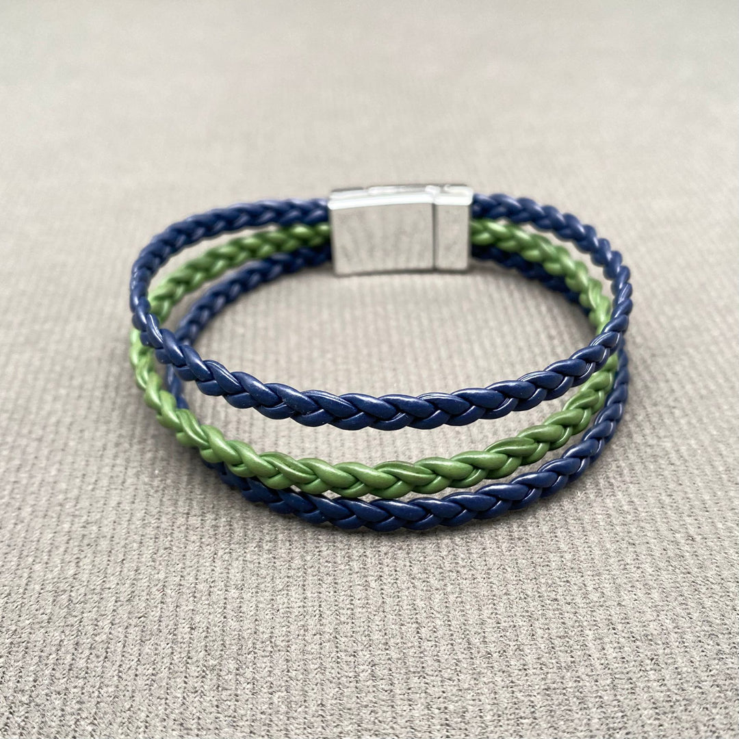 Braided Triple Layer Bracelet