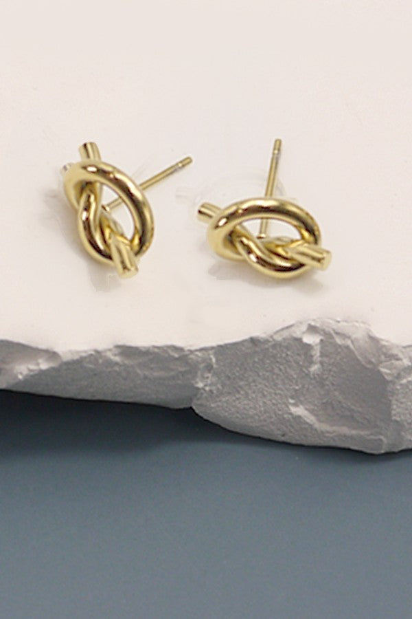 Tie The Knot 18K Studs