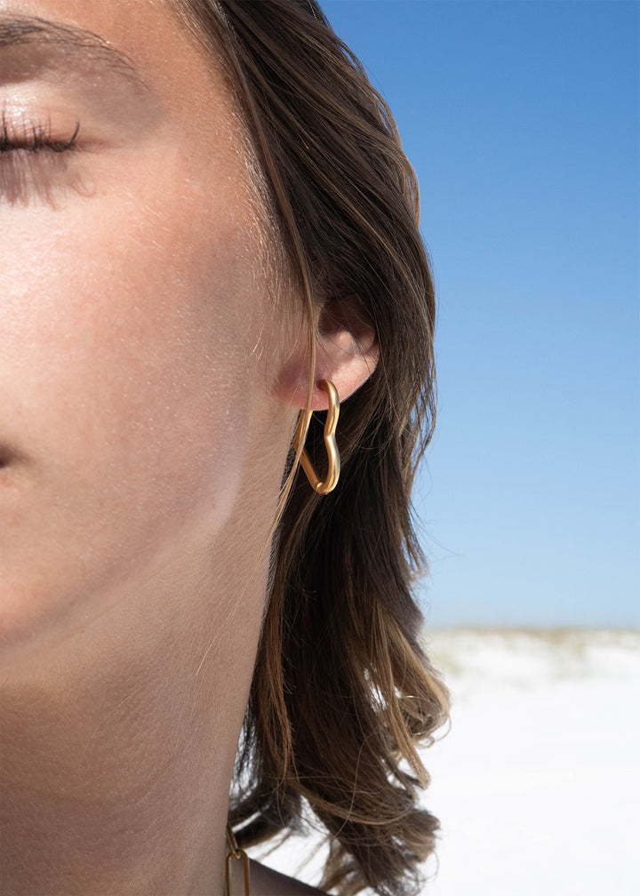 Heart Hoop Earrings