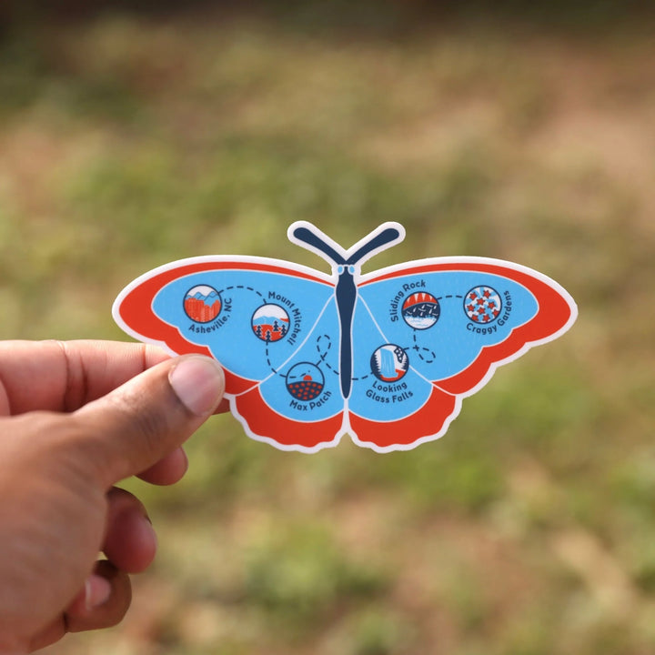 Butterfly Trails Sticker