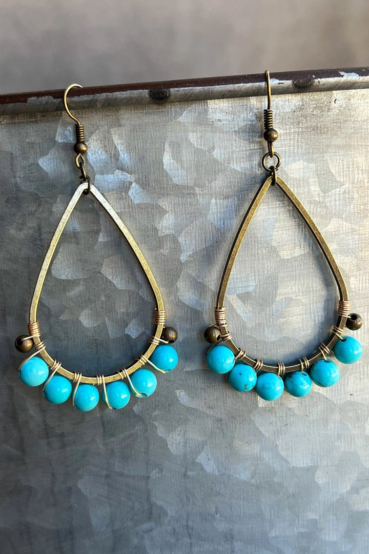 Turquoise Bead Earrings