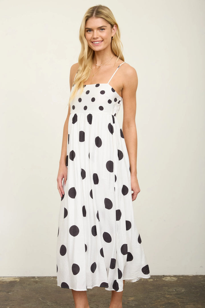 B + W Polka Dot Dress