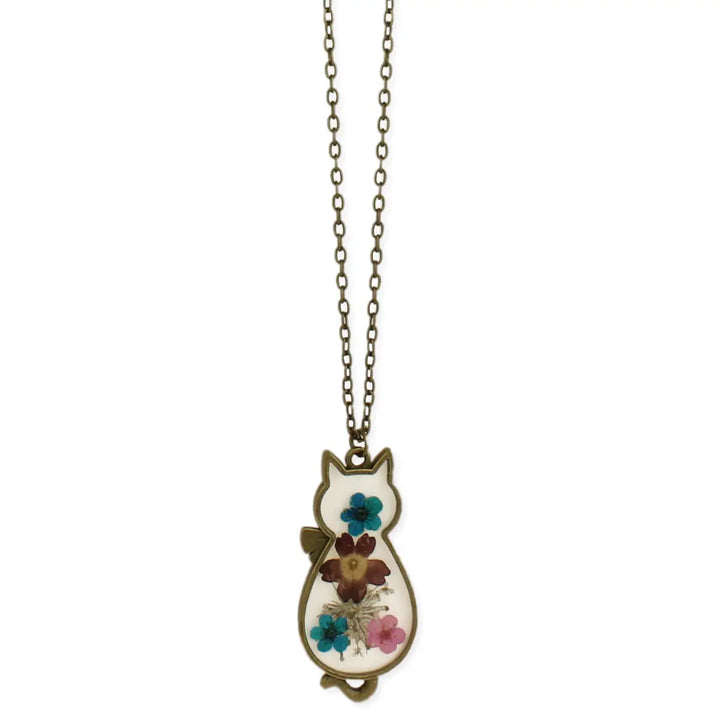 Floral Feline Necklace