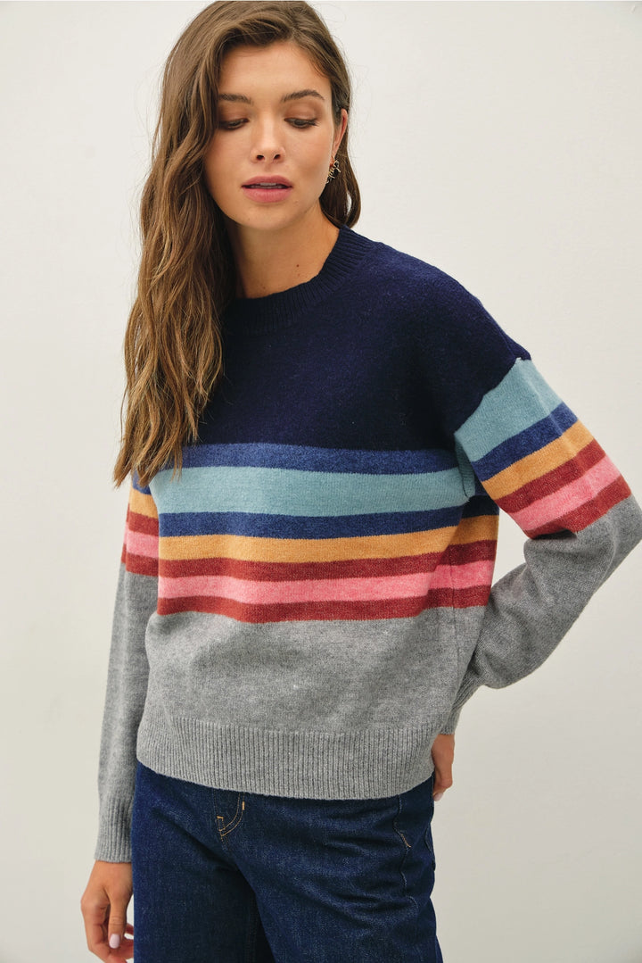 Striped Knit Sweater
