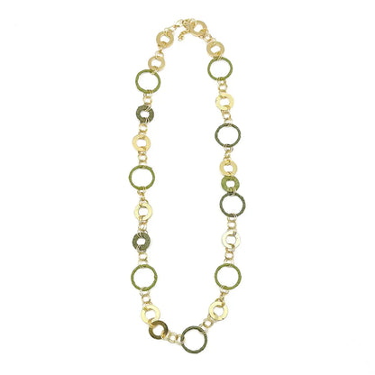 Sachi Raffia Necklace - Olive
