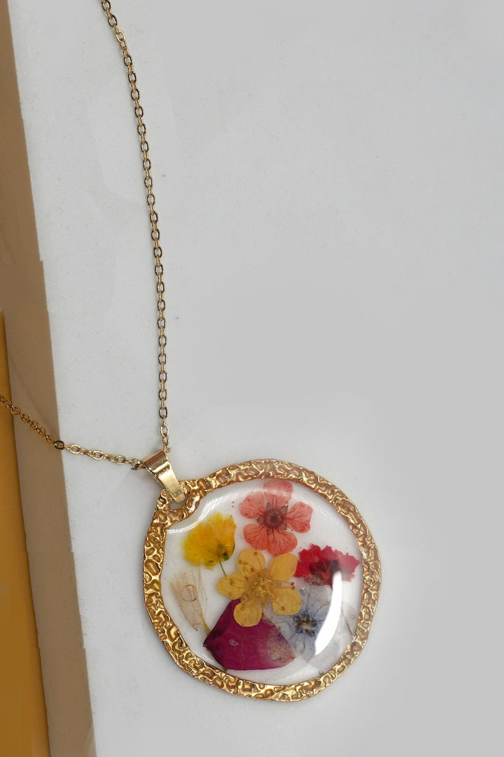 Pressed Flower Necklace Collection