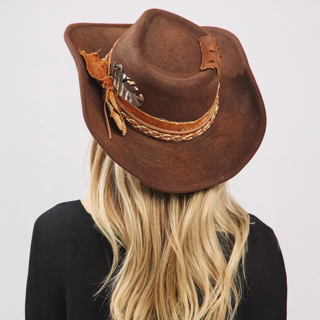 Rustic Fedora + Cowboy Hat - Patch