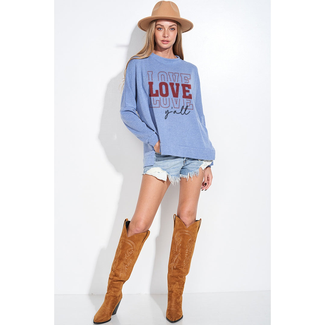 Love Y'All Side Slit Sweater