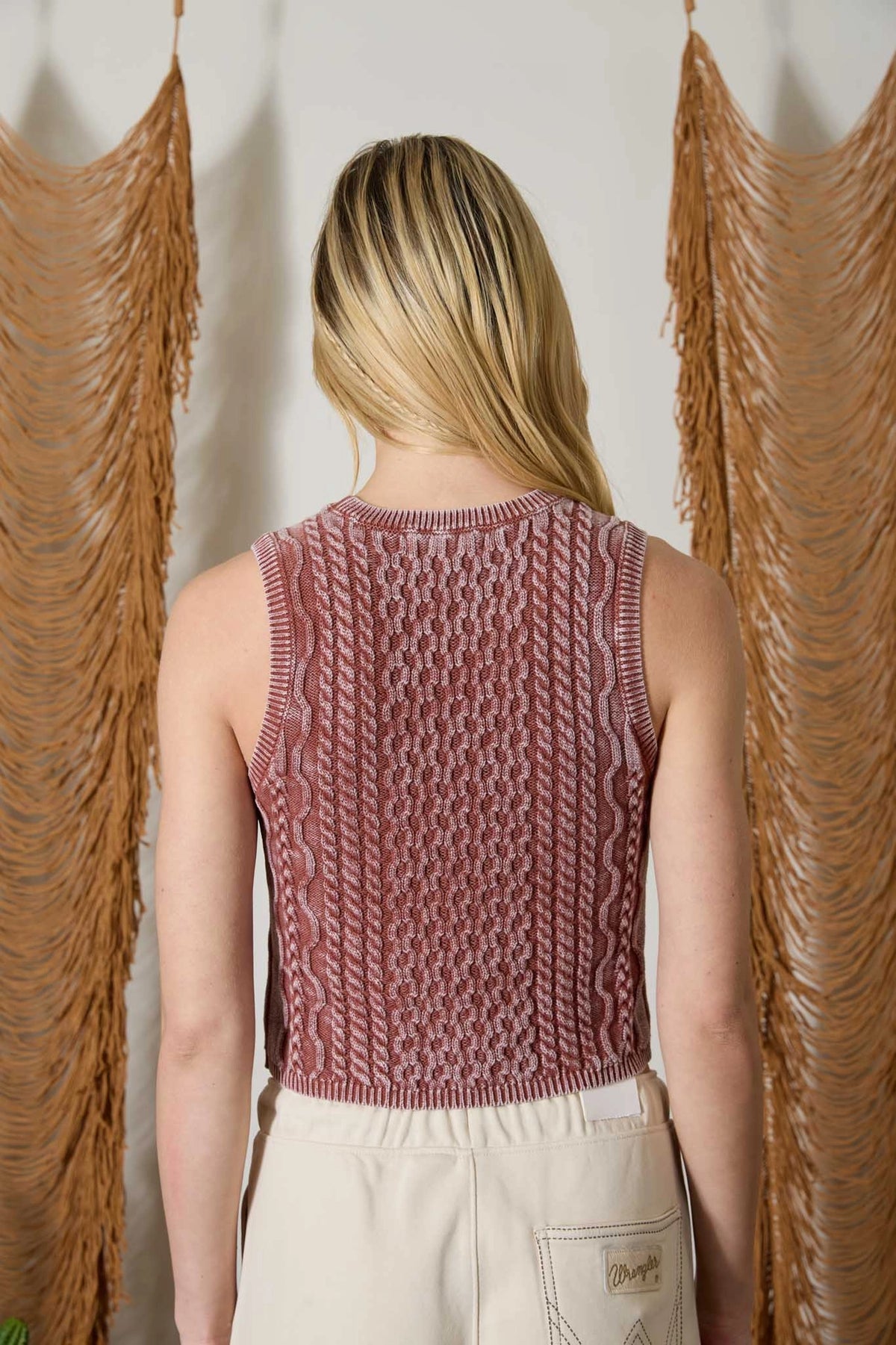Cable Knit Summer Top