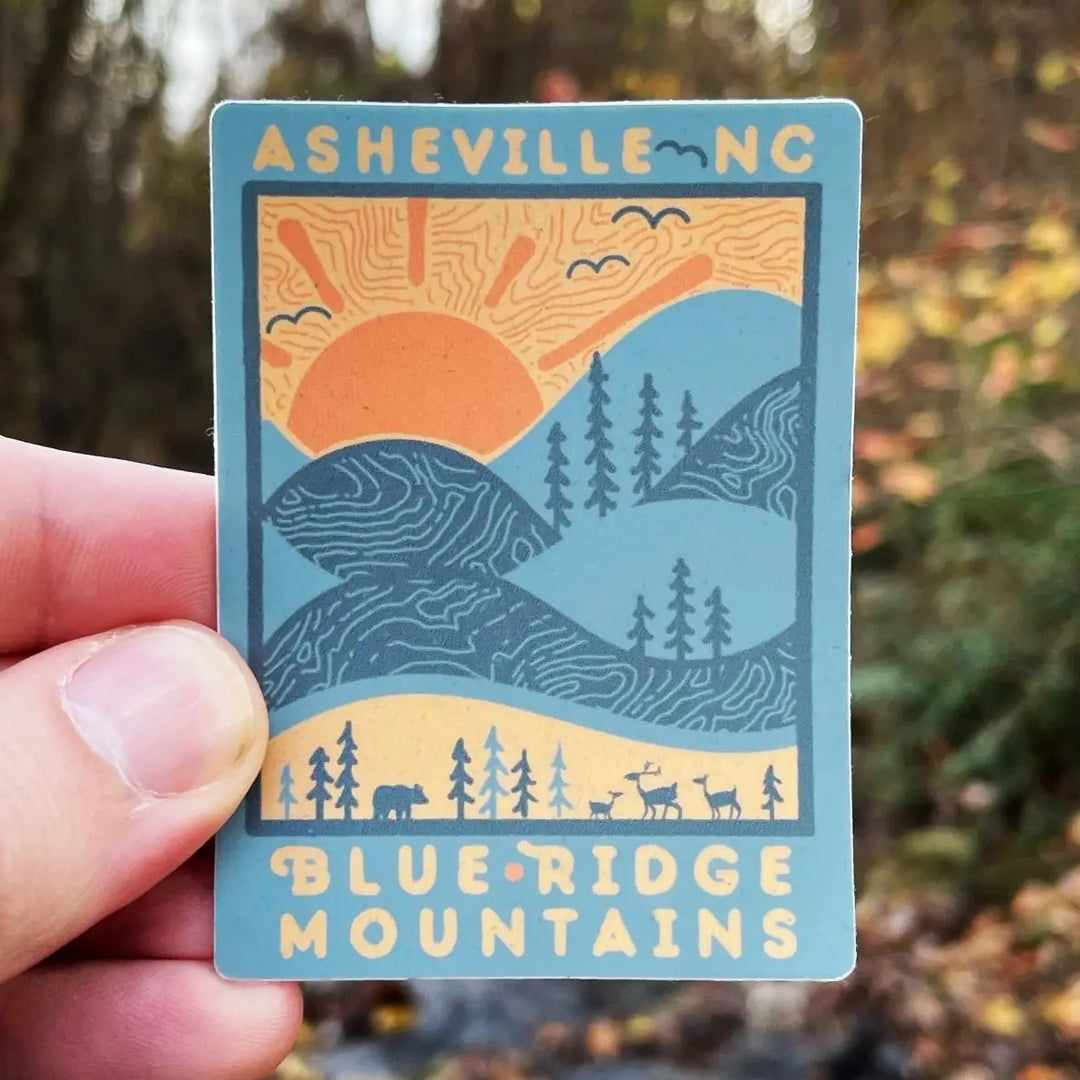 Asheville Blue Ridge Day Sticker