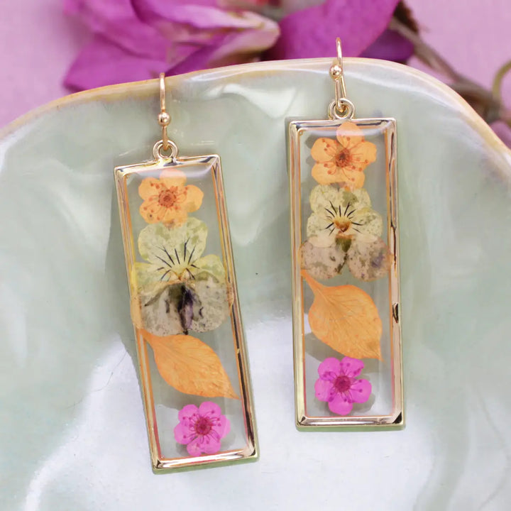 Pressed Flowers Earring Collection