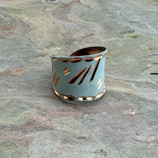 Anju New Copper Patina Cuff Ring
