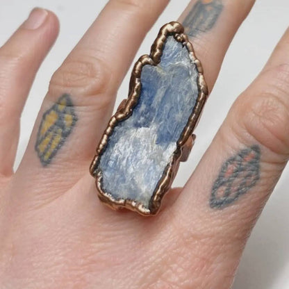 Blue Kyanite Blade Ring