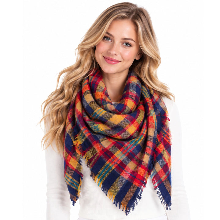 Plaid Blanket Scarf
