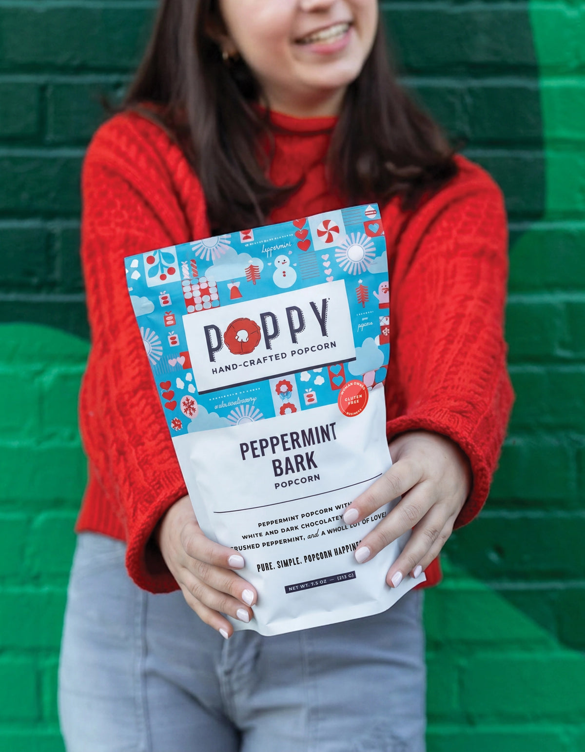 Poppy Handcrafted Popcorn - Peppermint Bark