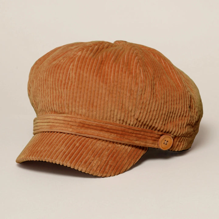 Corduroy Newsboy Hat