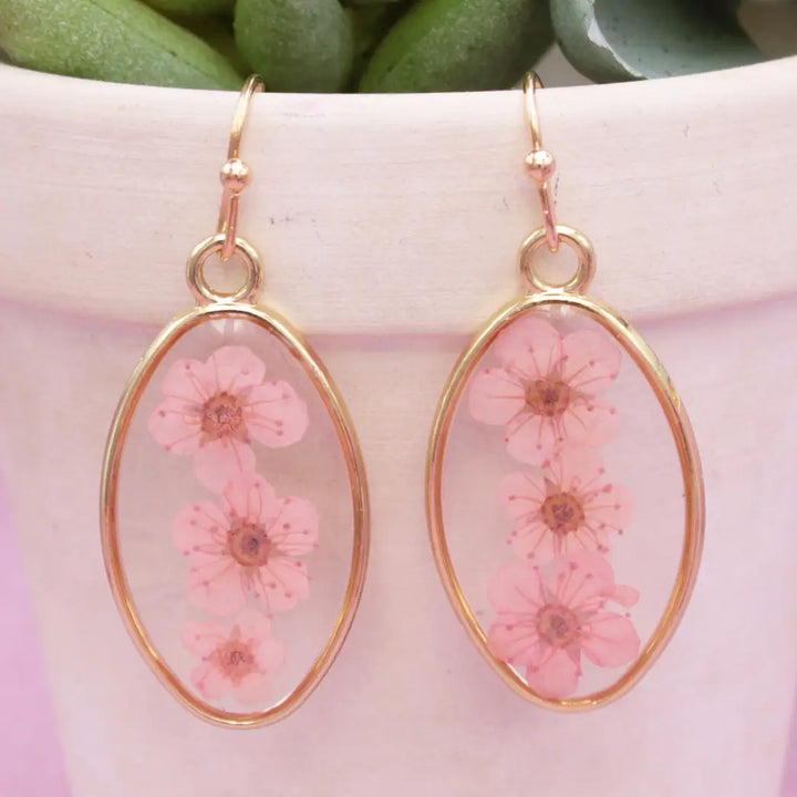 Pressed Flowers Earring Collection