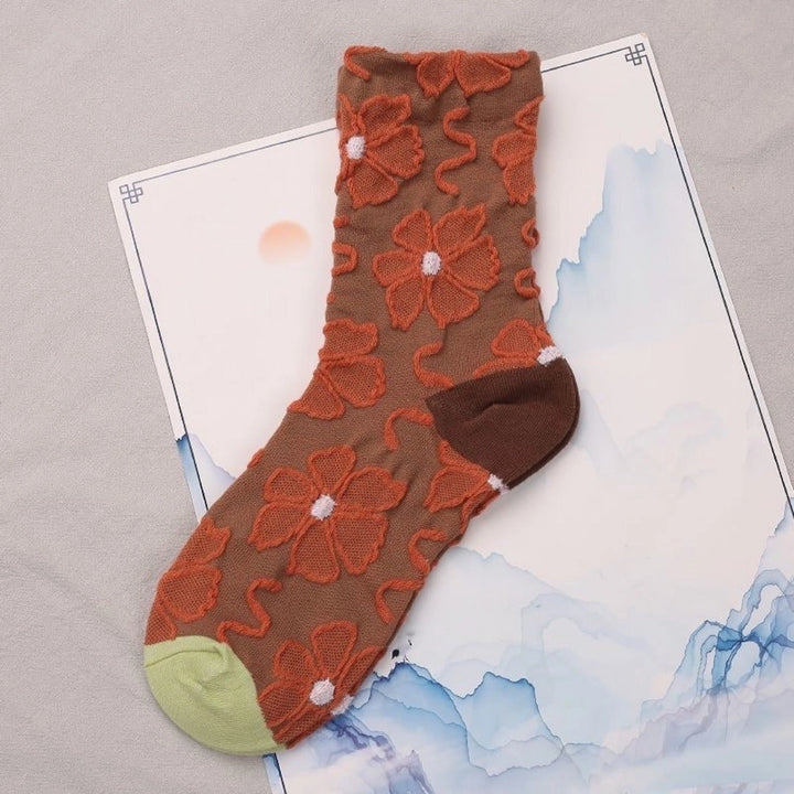 Embossed Women's Socks