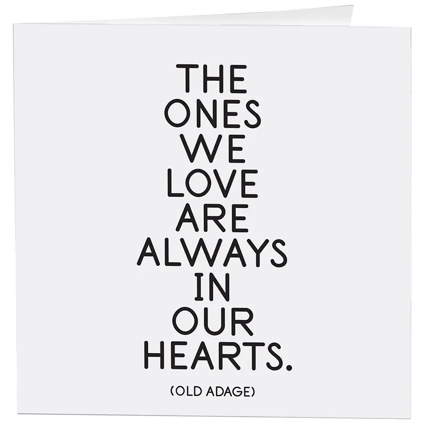 Quotable Greeting Card - B&W