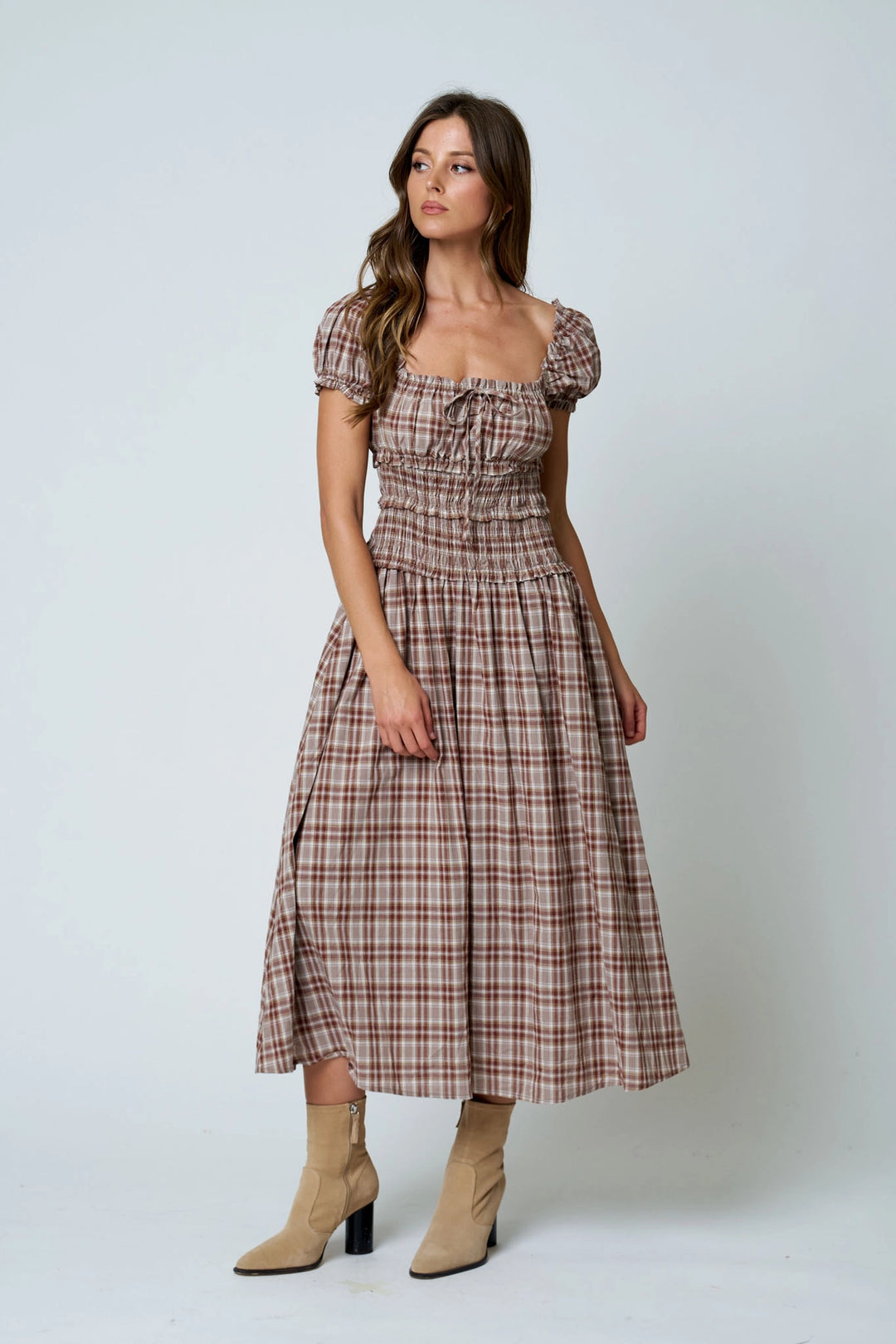 Plaid Corset Dress