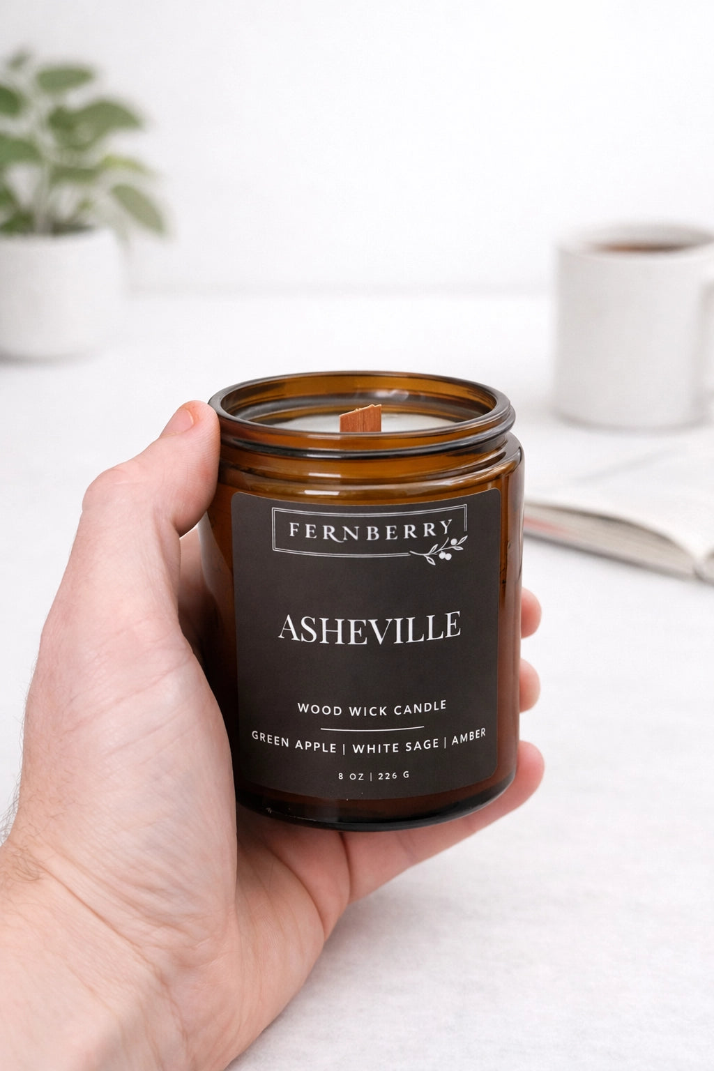 Fernberry Candle- Asheville Minimalist Design
