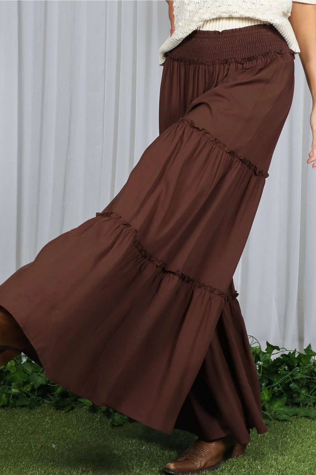 Tiered Palazzo Pants
