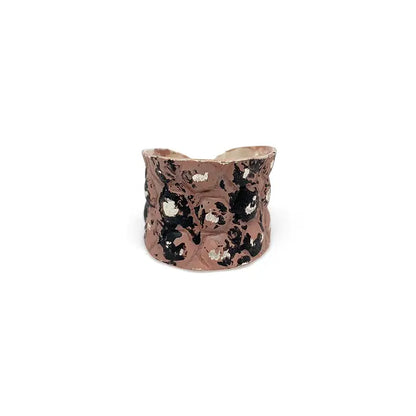 Silver Patina Cuff Ring