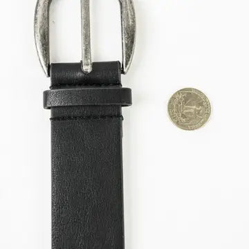 Hibiscus Embroidered Vegan Belt