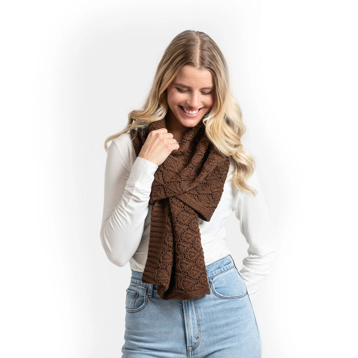 Open Knit Convertible Shrug